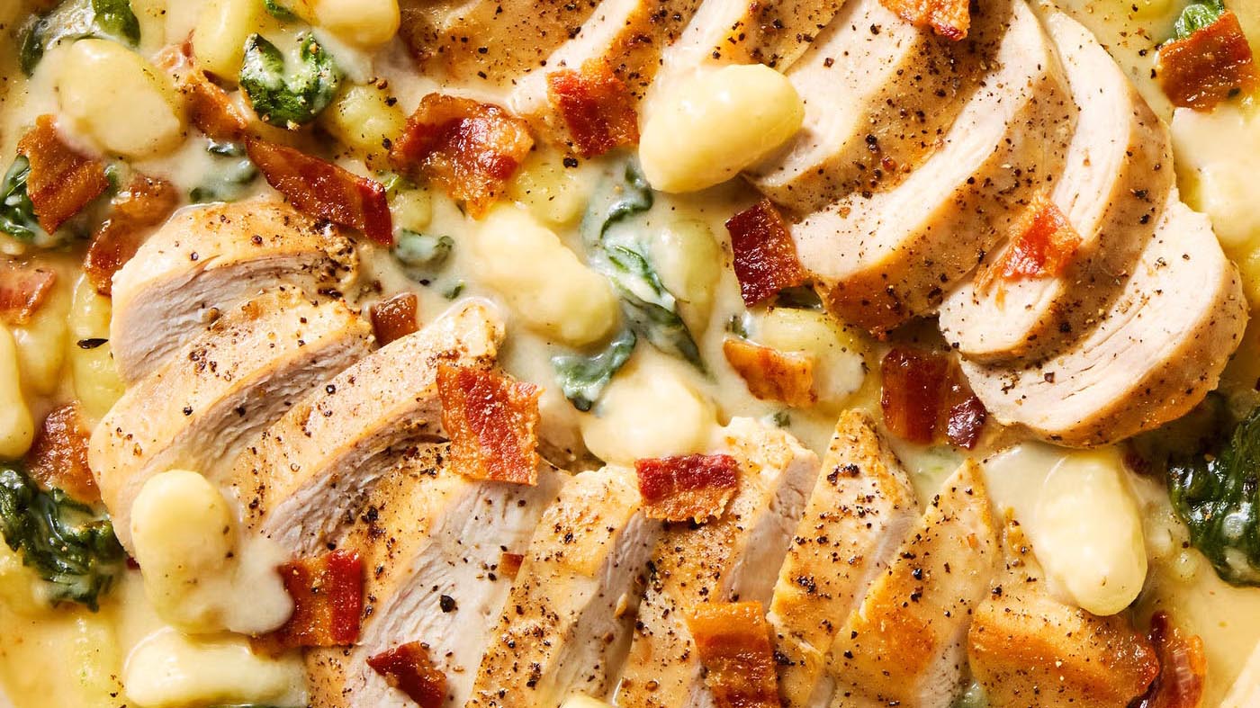 This creamy chicken gnocchi is hearty enough to satisfy after a long day.